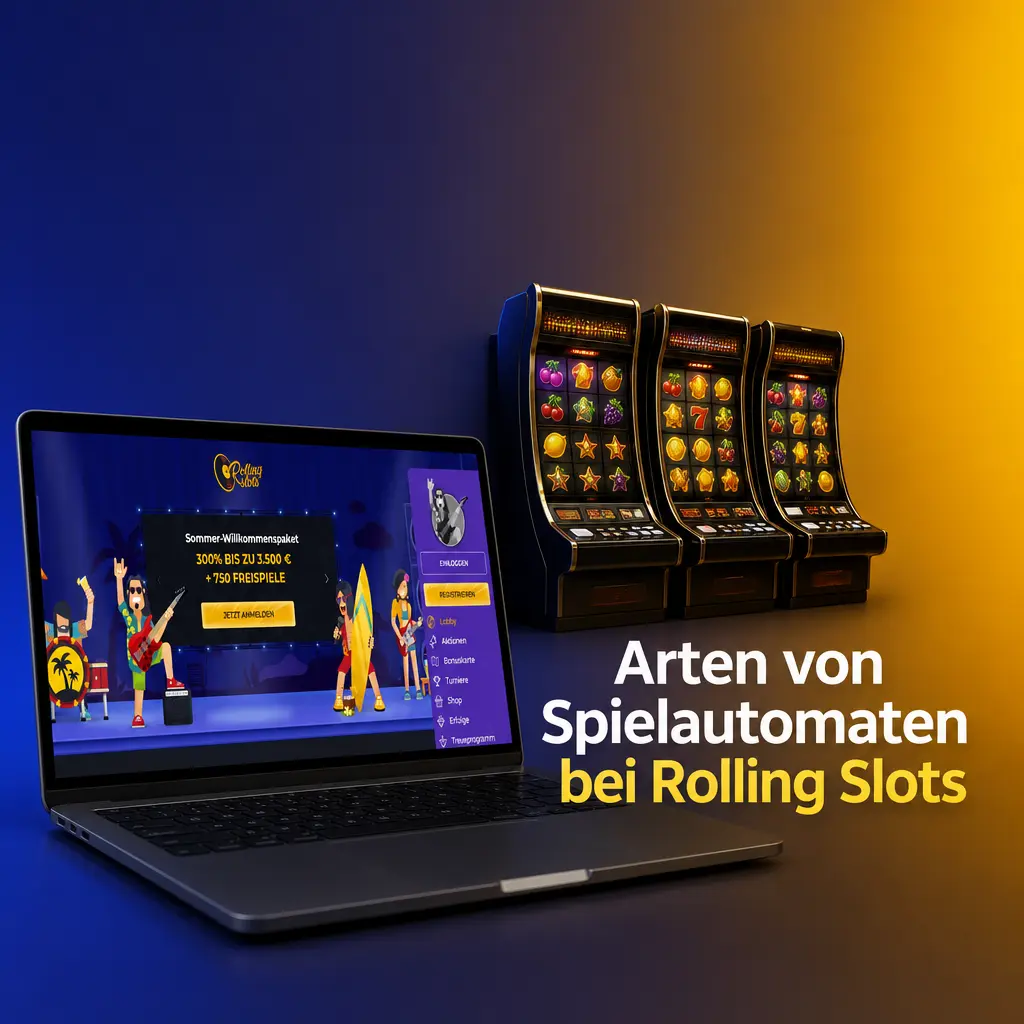 Arten von Spielautomaten bei Rolling Slots