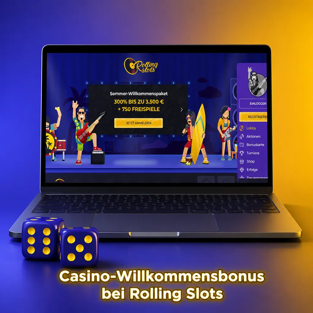 Casino-Willkommensbonus bei Rolling Slots