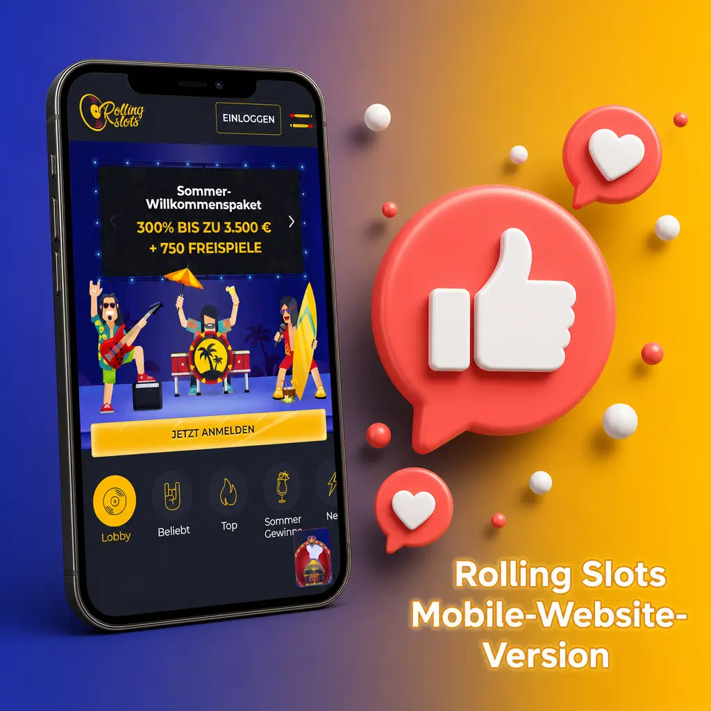 Rolling Slots Mobile-Website-Version