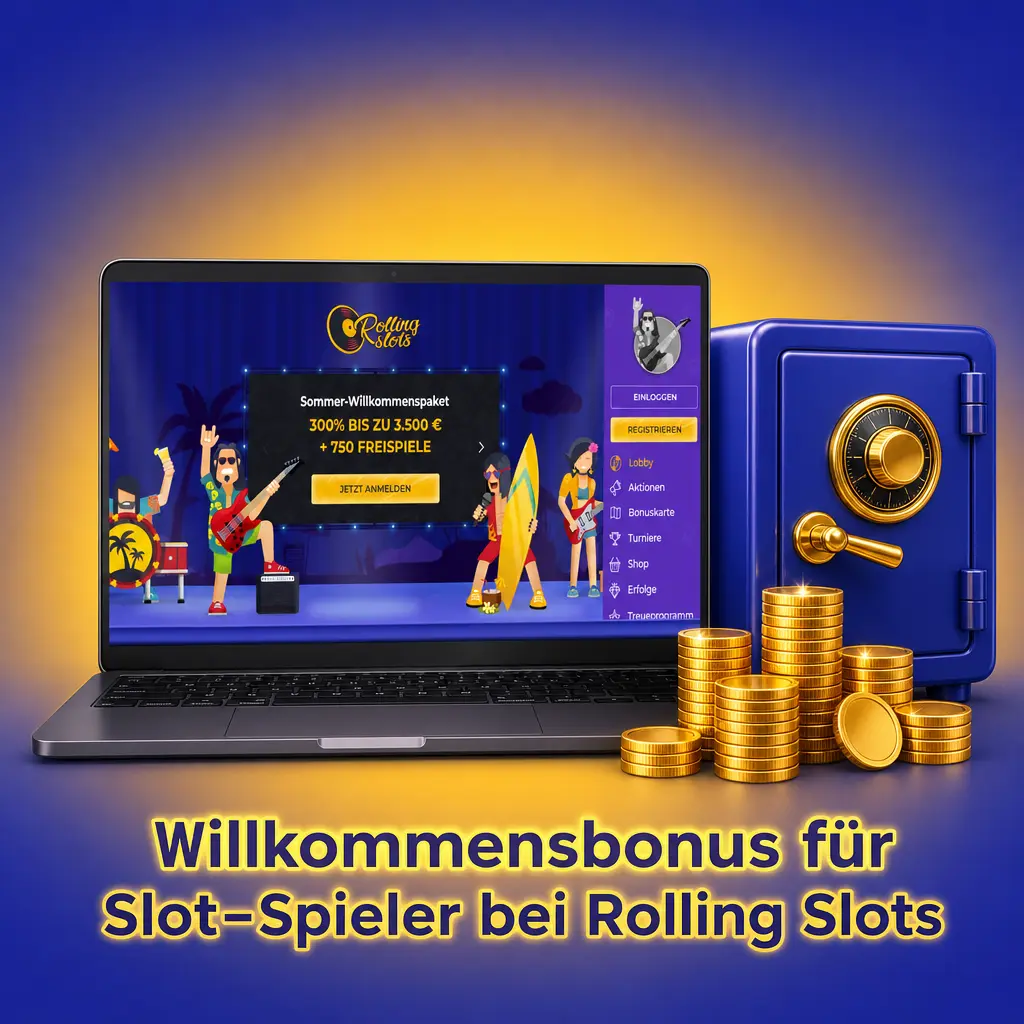 Willkommensbonus für Slot-Spieler bei Rolling Slots
